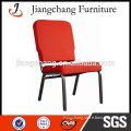 Stackable Metal Upholstered Used Church Chair JC-E01